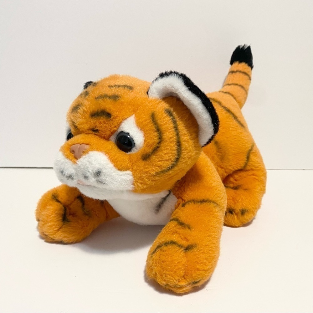 Wild Republic Baby Tiger Plush Orange Black Stripes Stuffed Animal Toy